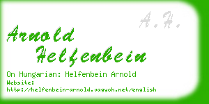 arnold helfenbein business card